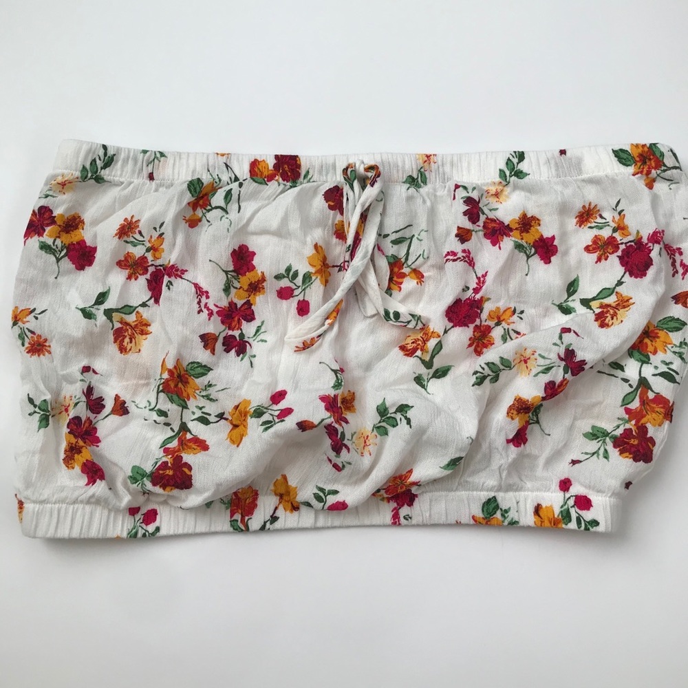 Floral Bandeau Crop Top